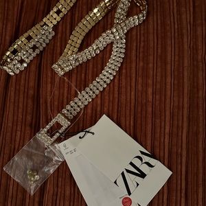 ZARA - RHINESTONE BELT